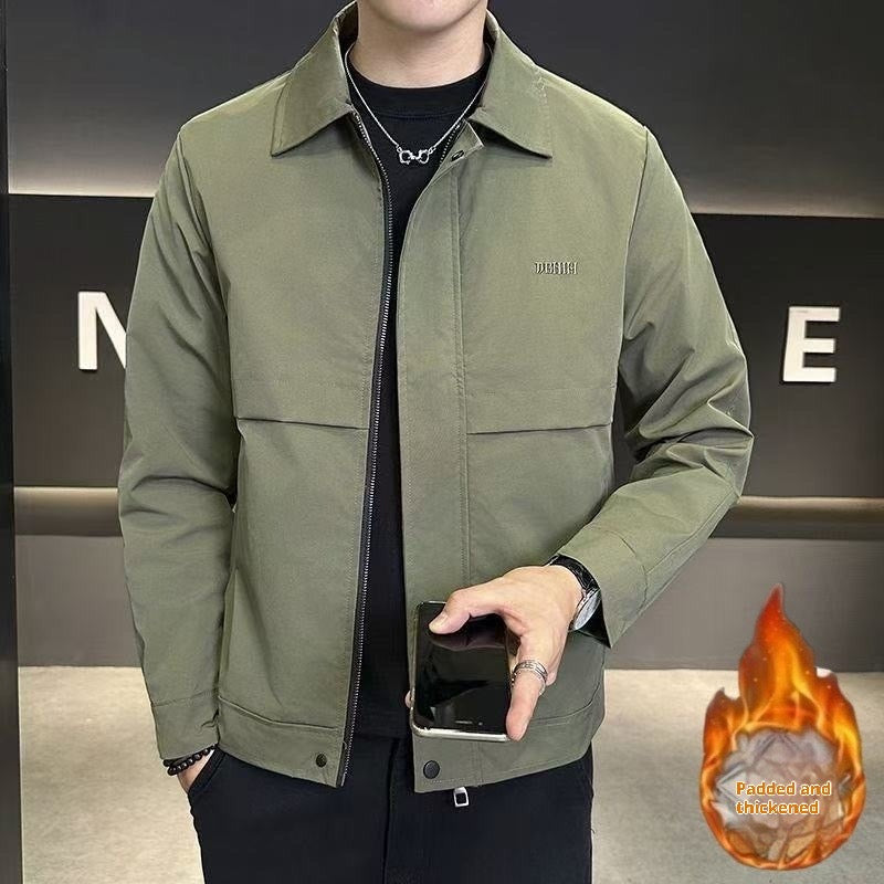 Men's Minimalist Lapel Workwear Jacket Cool & Casual Style